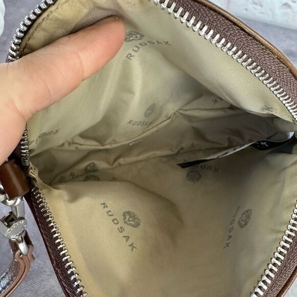 Rudsak Brown Leather Wristlet Bag - Picture 7 of 8